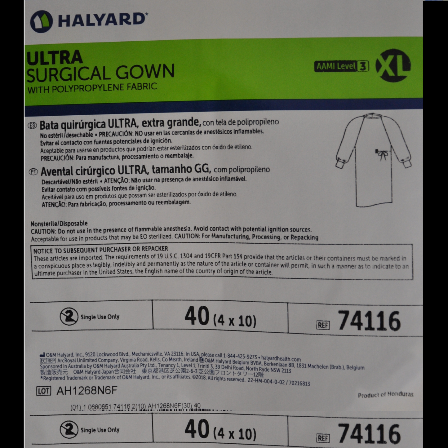 Halyard Surgical Gowns ($3.37/Gown)