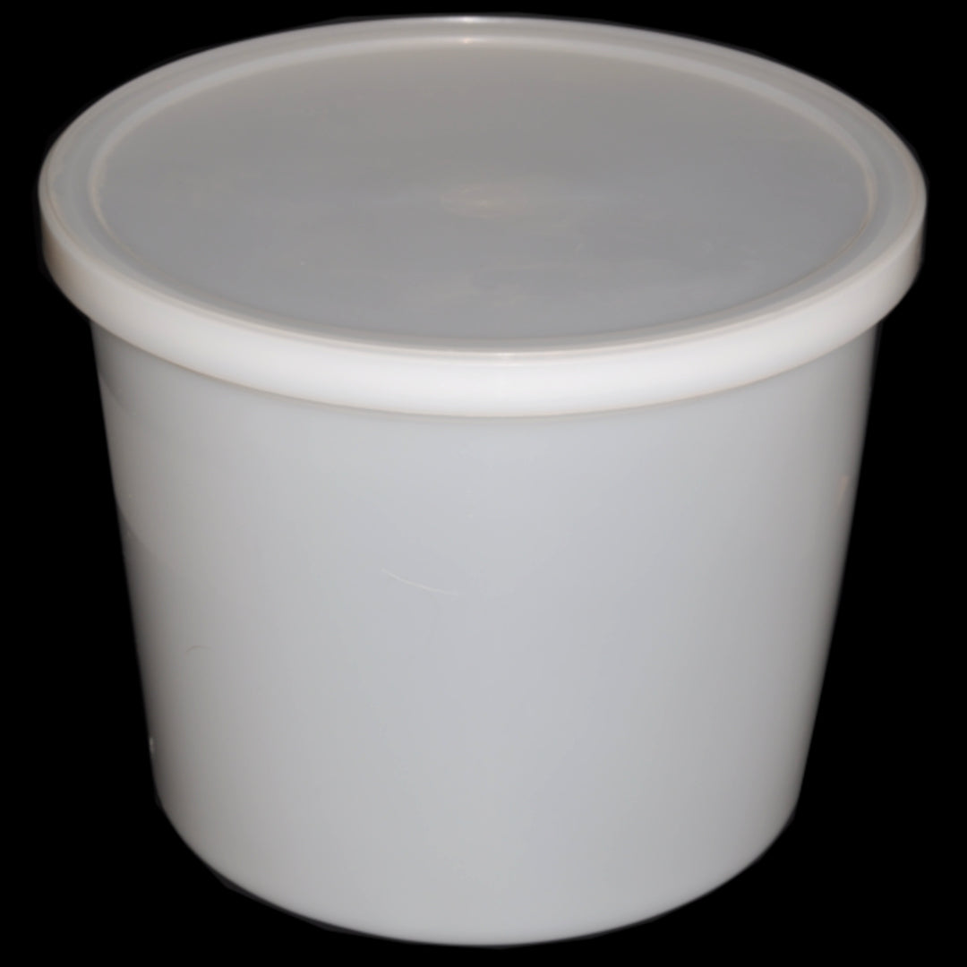 White 1000ml Plastic Ice Cream Container