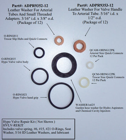 Leather Washer for Valve Handle (Pack of 12)