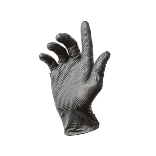 8mil Nitrile Diamond Textured Gloves