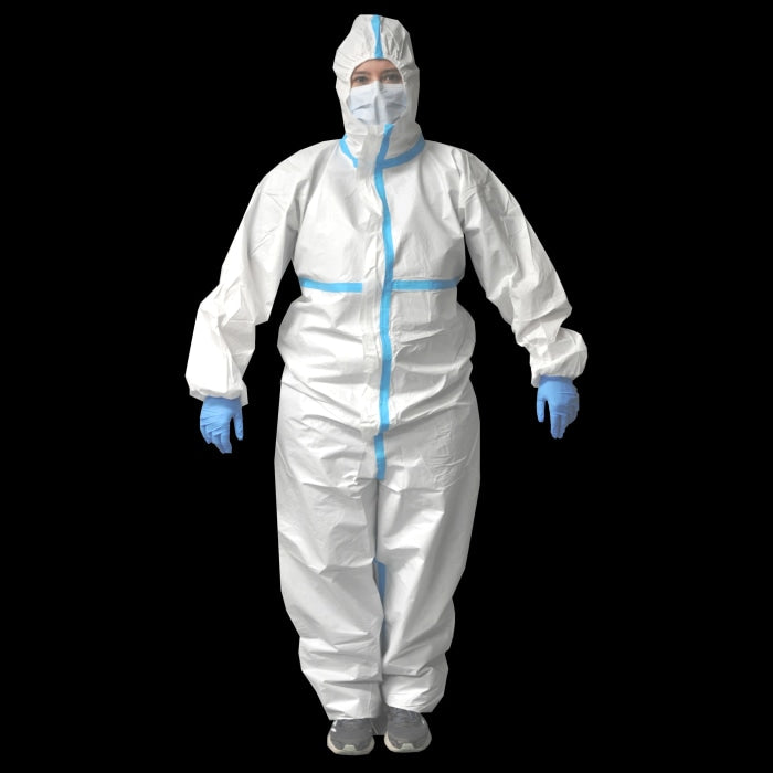 Coverall With Hood (Large) Personal Protective Equipment