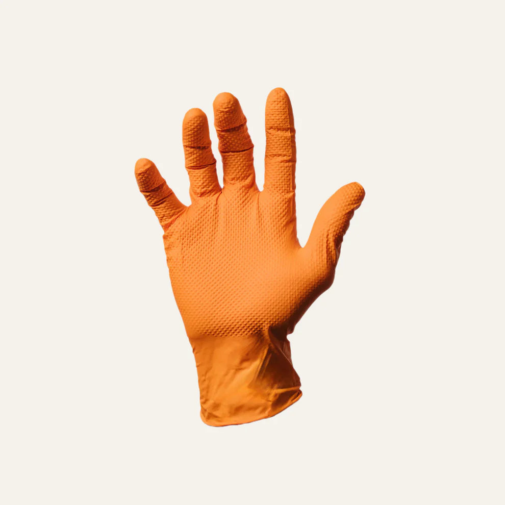 8mil Nitrile Diamond Textured Gloves
