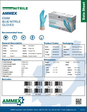Load image into Gallery viewer, Ammex Nitrile Exam Gloves 3mil
